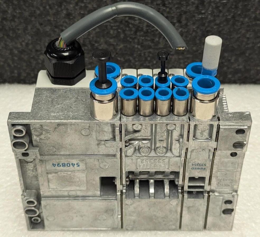 Used Festo Manifold VMPA-KMS-H  533198 And VMPA1-MPM-EMM-8 /537988 valves