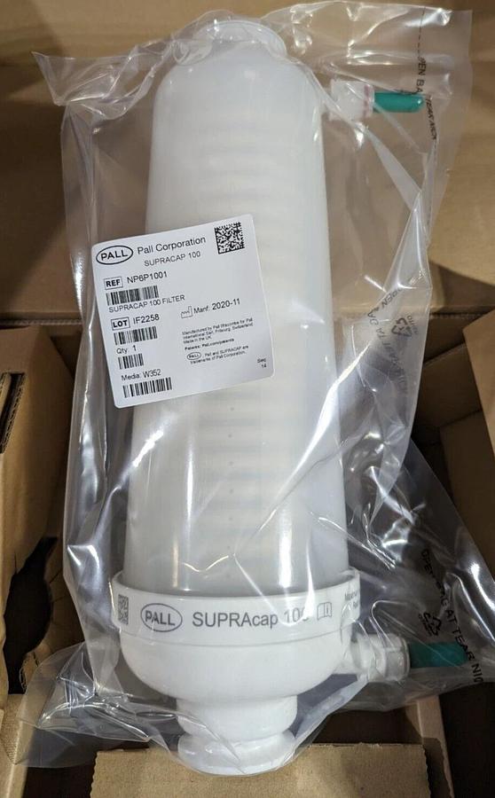 PALL NP6P1001 Supracap 100 filter capsule,  10 inch,  1-3 µm Seitz P100 media