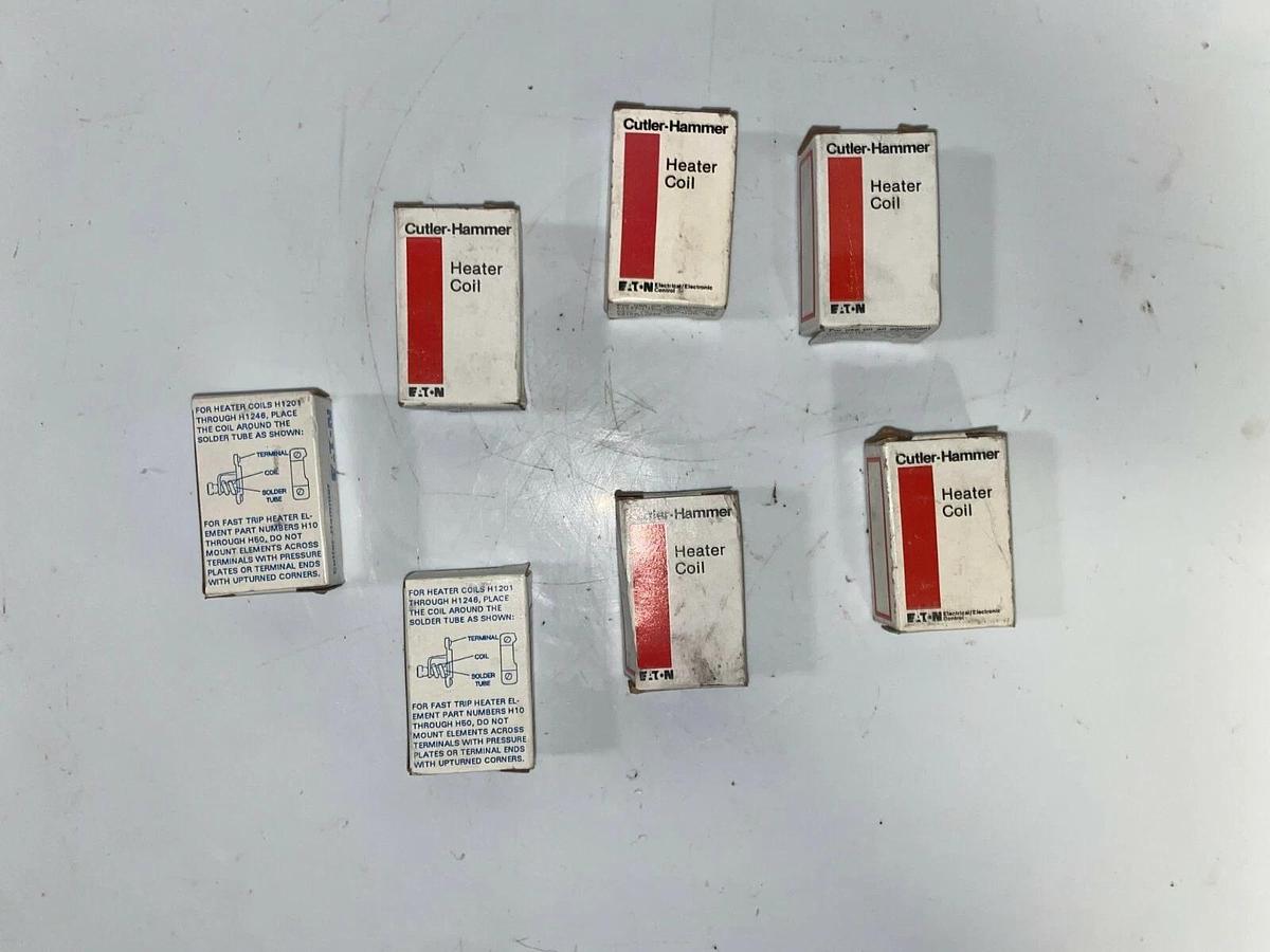 One Lot, 7 EATON Cutler Hammer Starter Overload relay heater elements