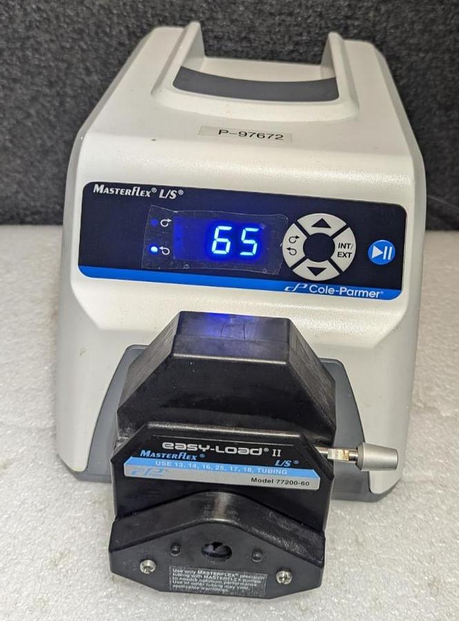 Used Masterflex L/S 07528-10 Peristaltic Pump w/ Easy-Load II Pump Head 77200-60