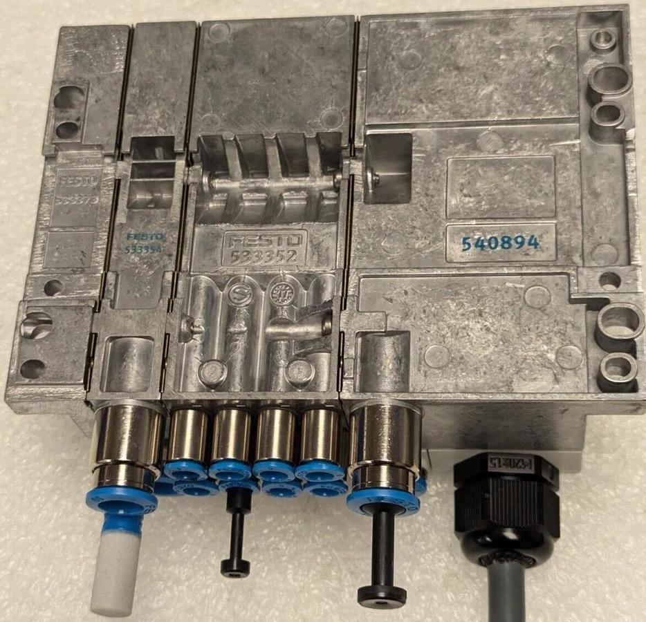 Used Festo Manifold VMPA-KMS-H  533198 And VMPA1-MPM-EMM-8 /537988 valves