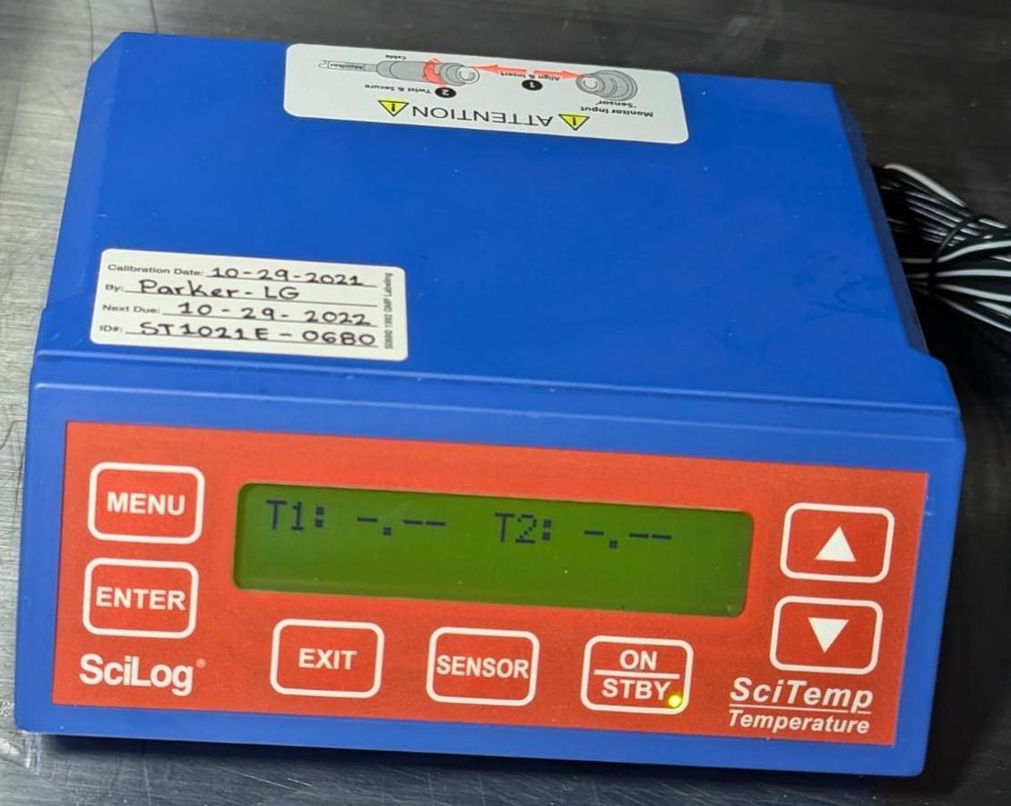 Used Parker SciLog SciTemp Temperature Monitor Display