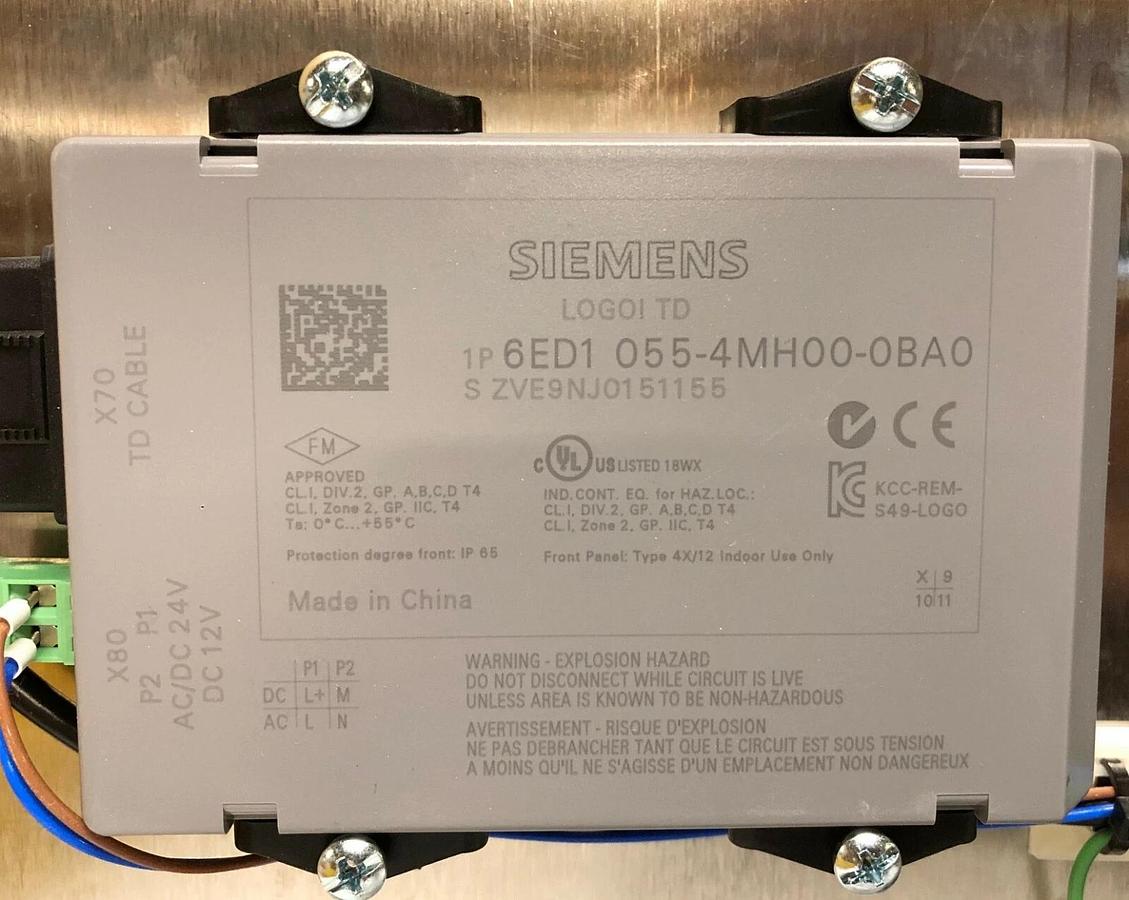 Used Cryogenic Chart Phase Separator Controller, stainless steel