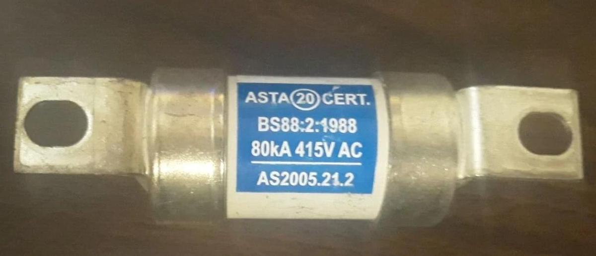 Used 2 GEC TC100L 100A Industrial Fuse HRC Centre Bolted 415VAC 80kA Type gG
