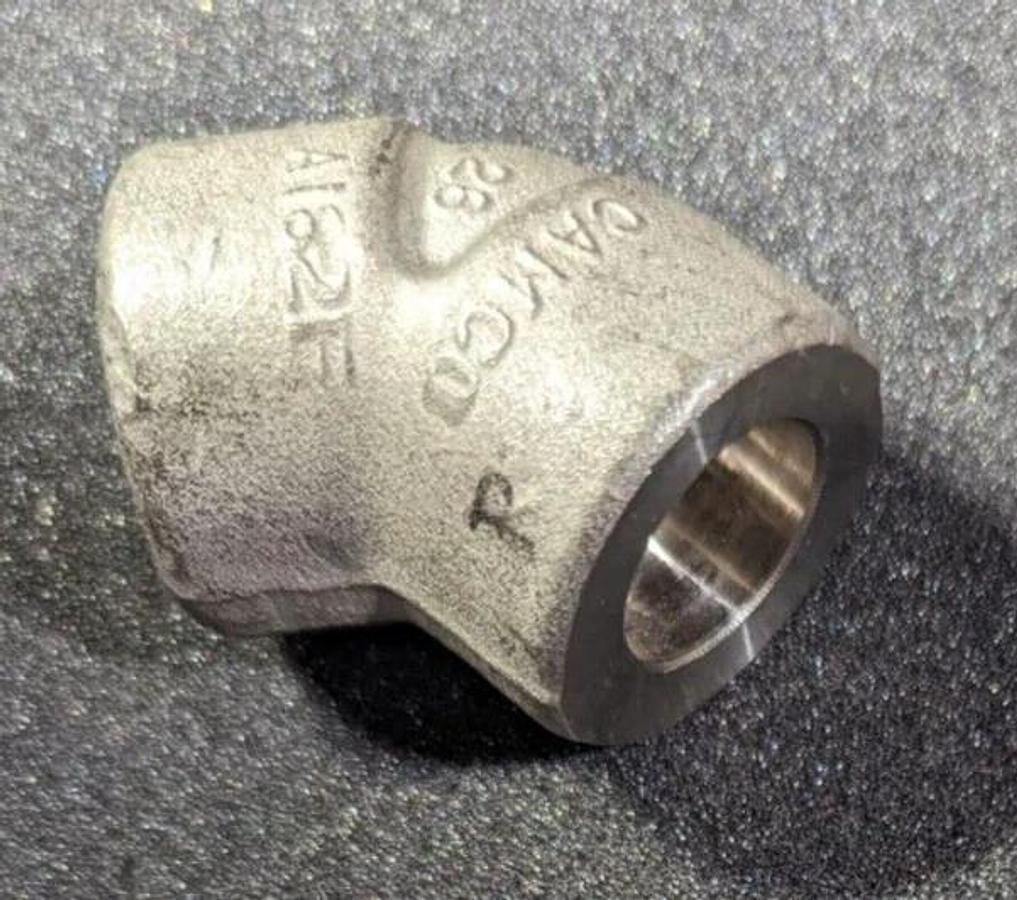Camco Stainless Steel 45 Elbow 1/2" 6000 PSI A182F
