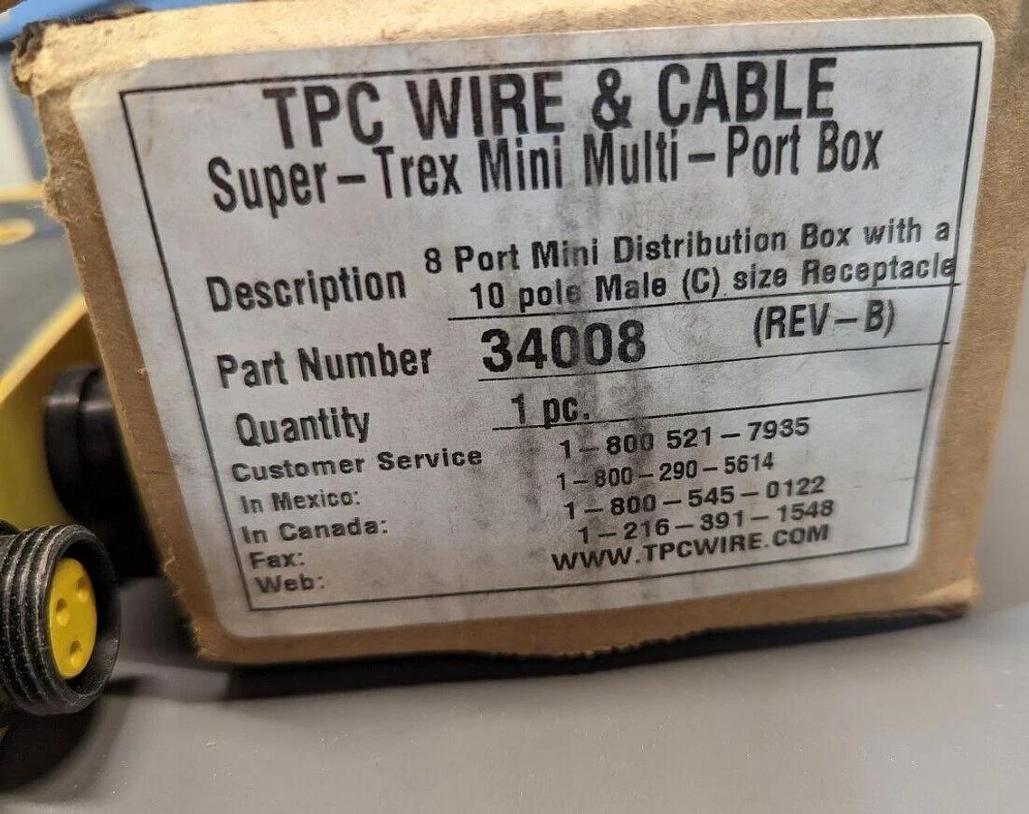 TPC Wire & Cable Super-Trex Mini Multi-Port Box #34008  NEW