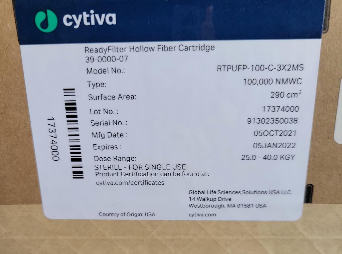 Cytiva RTPUFP-100-C-3X2MS ReadyFilter Hollow Fiber Cartridge 39-0000-07