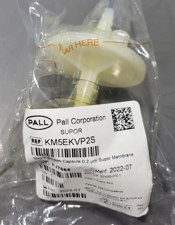 3 PALL KM5EKVP2S Supor™ EKV membrane discs in Mini Kleenpak™ 20 capsules 0.2 µm