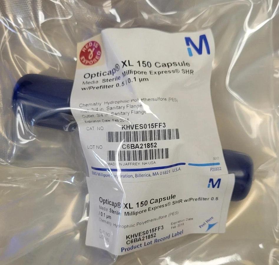 KHVES015FF3 Millipore Opticap® Sterile XL 150 Millipore Express® SHR w/Prefilter