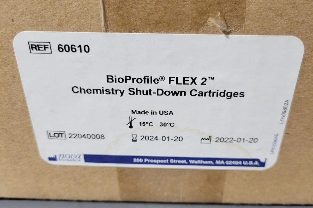 60610 Nova Biomedical BioProfile FLEX 2 Chemistry shut-down Cartridge