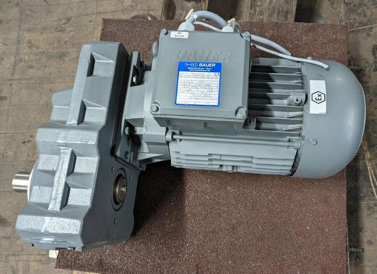 Used Bauer Gearmotor BF30-74/DXN11MA4-TE, E 26366530-1,  electric motor
