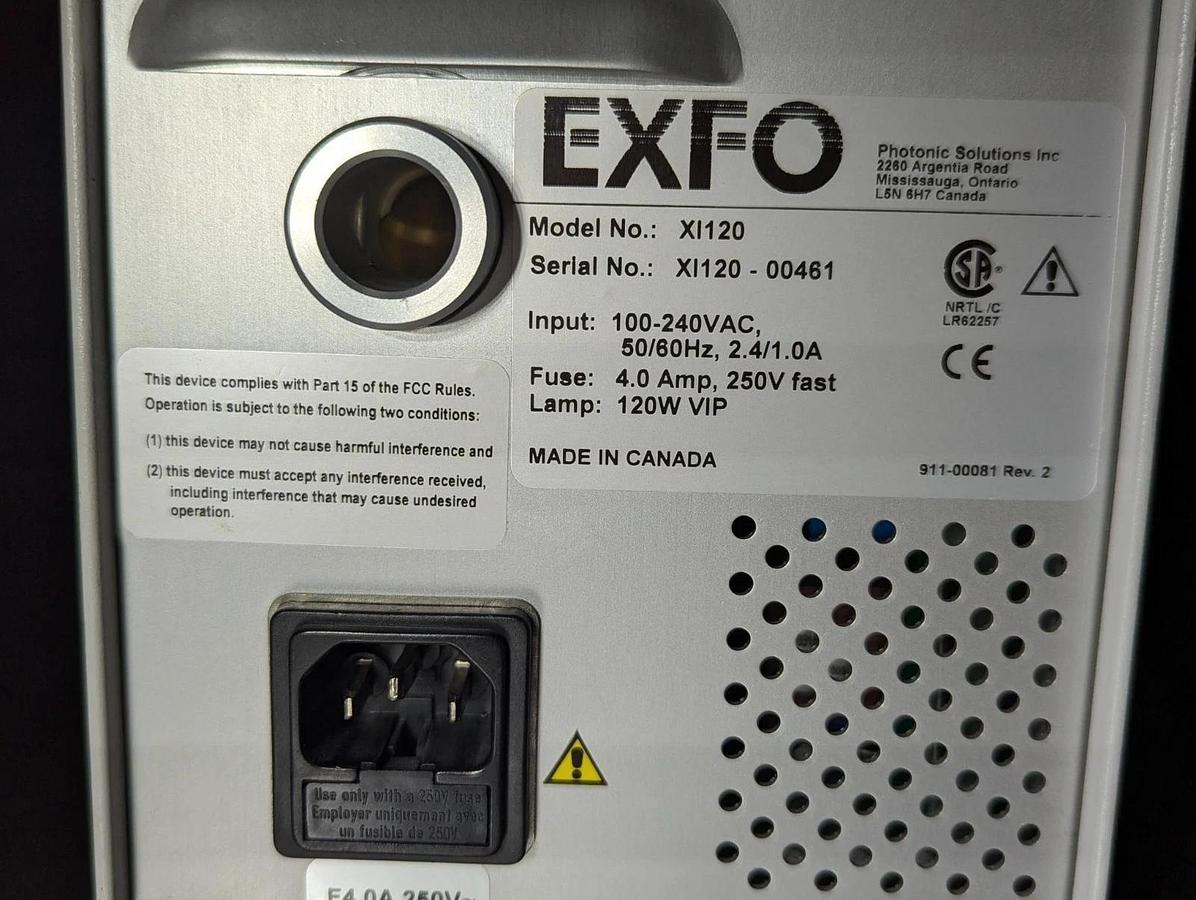 Used Exfo XI120  X-Cite 120 Fluorescence Illumination System
