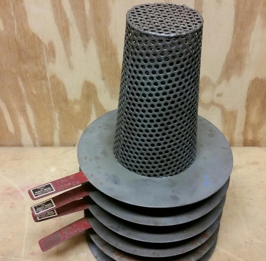 Mack Iron 6" Basket Strainer, PBL 600# CS