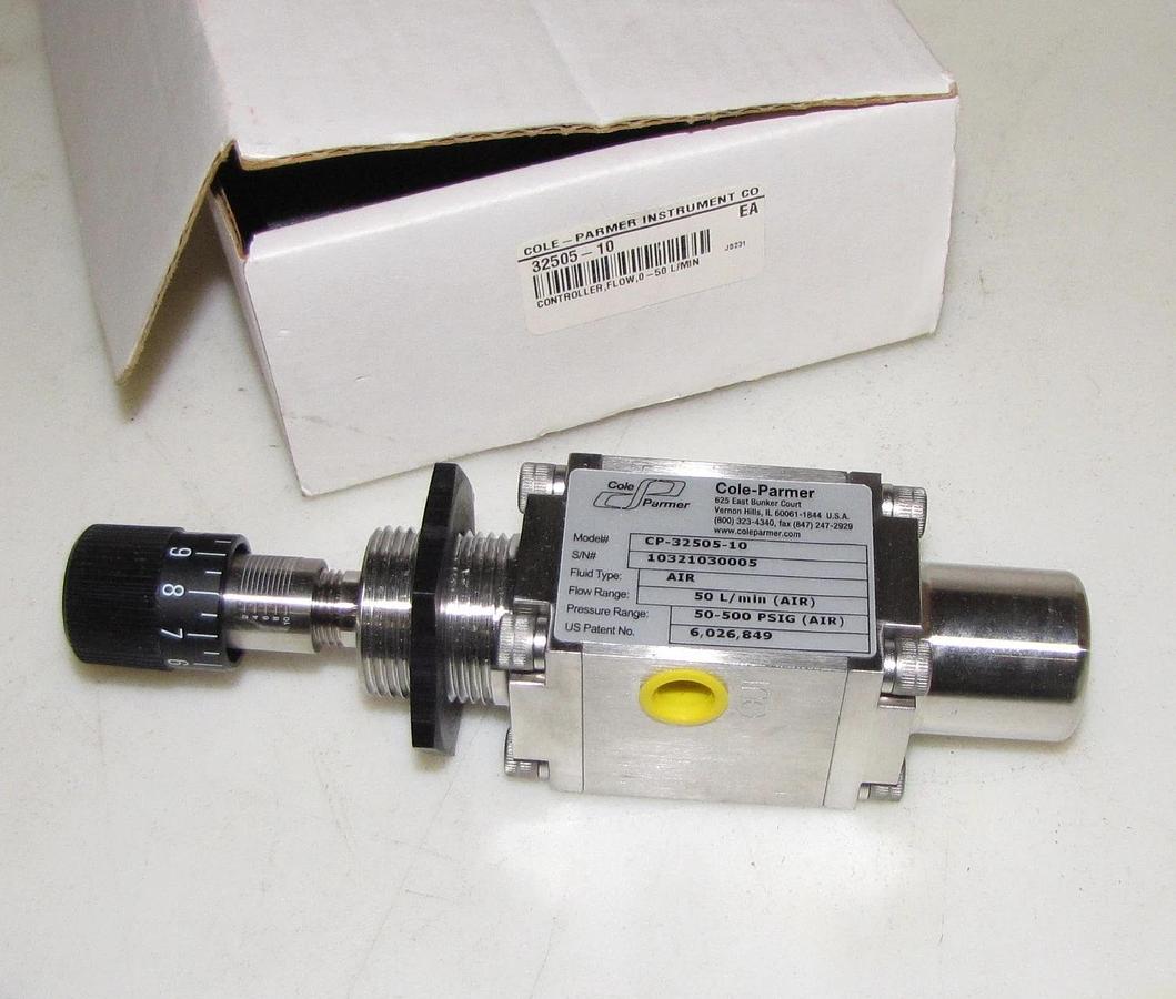 Cole Parmer 50L/min Air,  Pressure-Regulating Mass Flow Controller CP-32505-10
