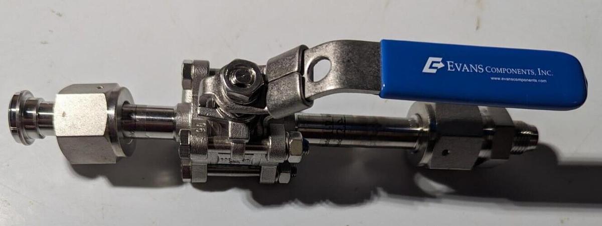 Evans Stainless Ball Valve 1000WOG  CF8 1/2 with VCR