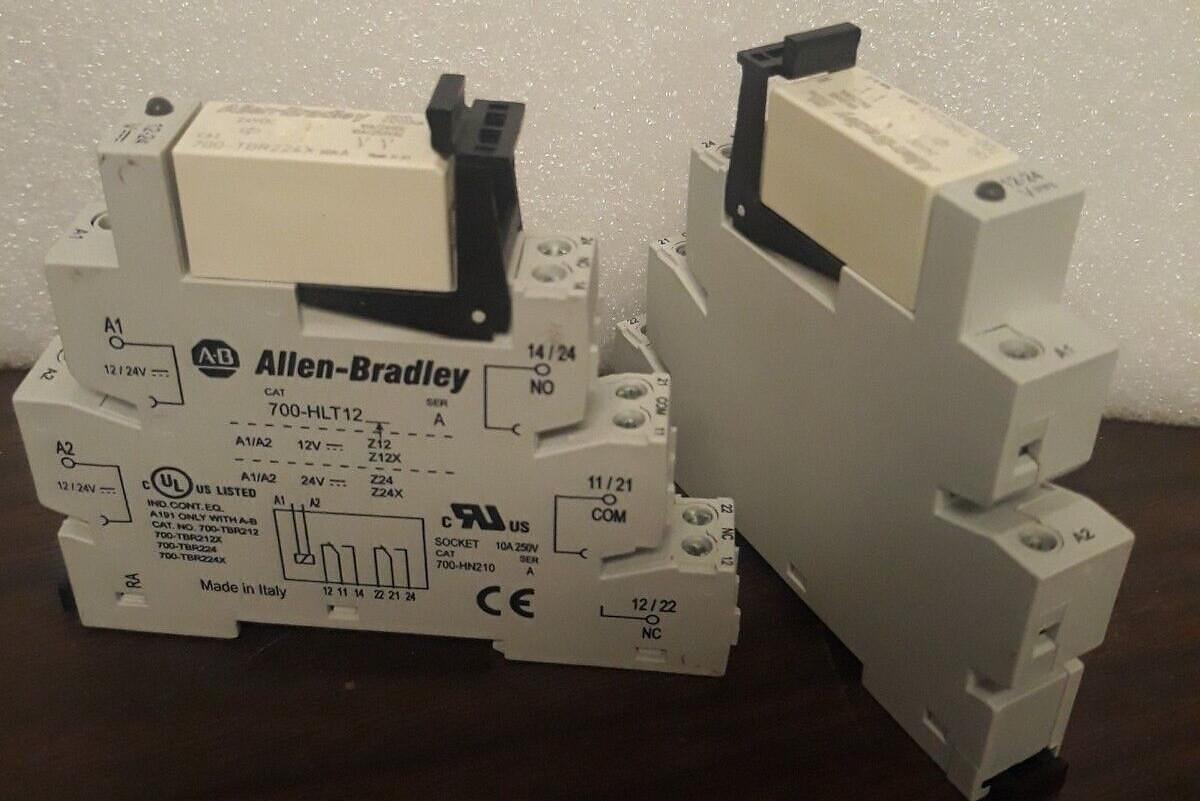 Used Lot of 2 ALLEN BRADLEY 700-HLT12  Relay Modules