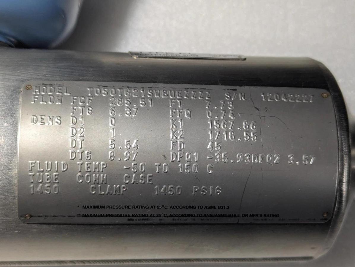 Used Micro Motion T050T621SWBUEZZZZ  Mass flow sensor