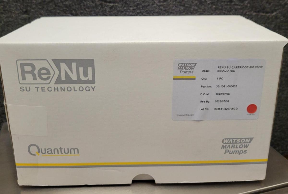 Quantum Watson Marlow RENU SU CARTRIDGE 600 20/3P IRRADIATED  33-1061-000002