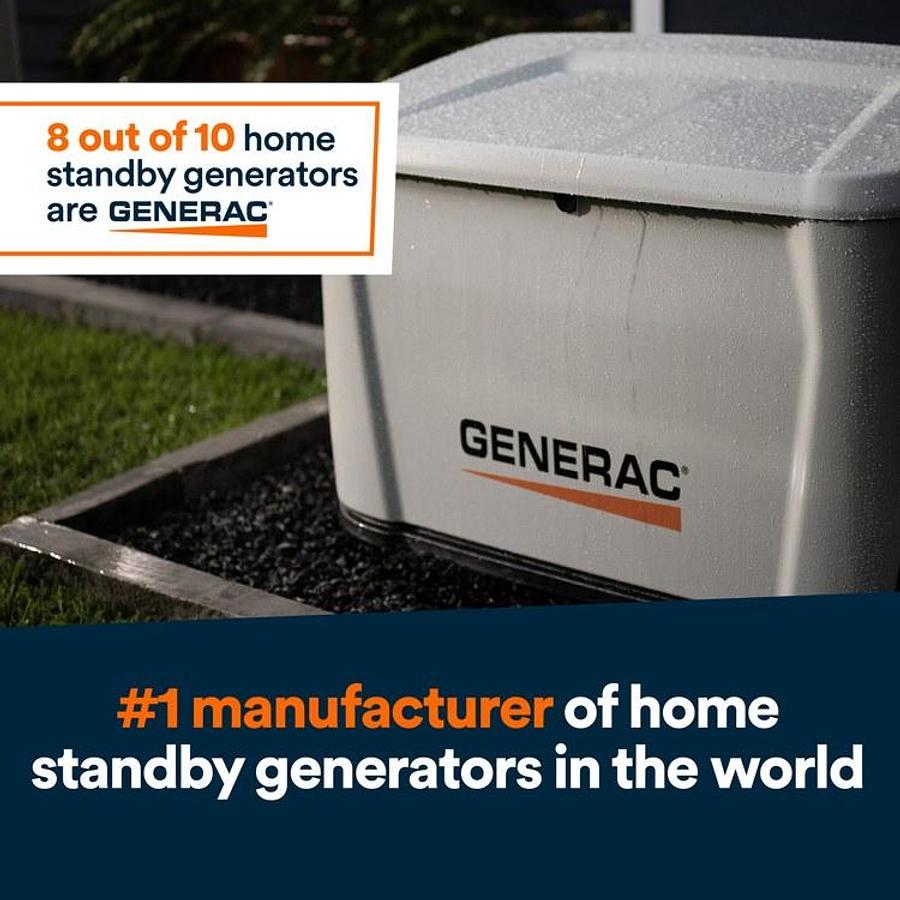 Generac 7235 22kW with ATS, AIR-COOLED STANDBY GENERATOR Residential/Commercial