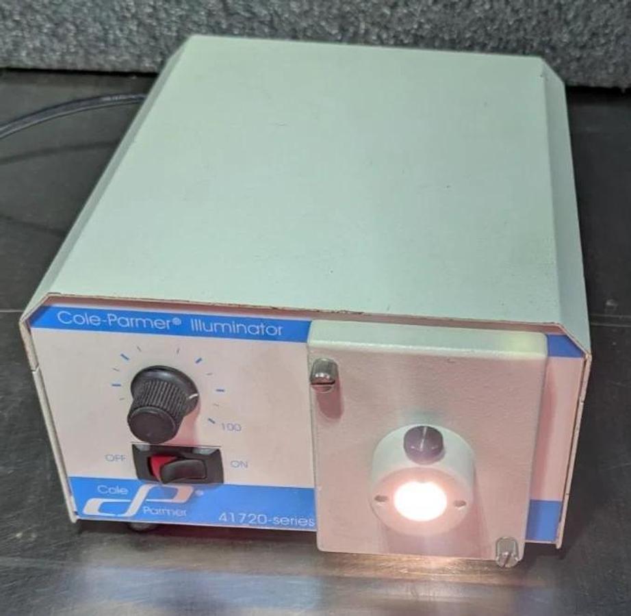 Used Cole-Parmer 41720 Series Fiber Optic Illuminator w/ Gooseneck Light