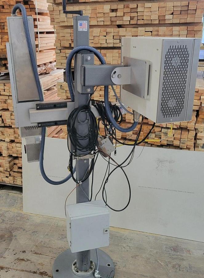 Used 2017  e-SolarMark 55 watt C02  laser coding system with stand and fume extractor