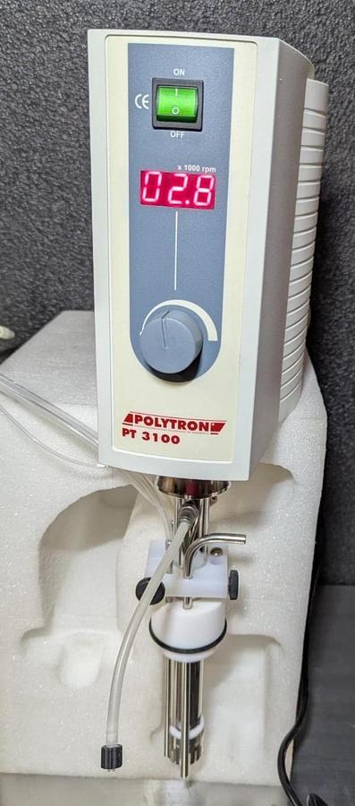 Used Kinematica Polytron PT-MR3100 Homogenizer w/Dispersing Aggregate PTDA3030-T-6060