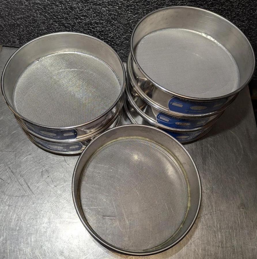 Used 8" USA Standard Testing Sieve Stainless Steel, Size No.140,100,60,50,45,40,30,18