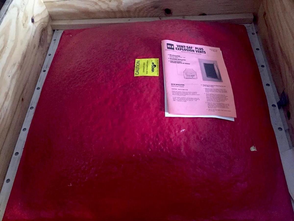 Used BS&B Safety Systems VSP-3A2 Vent-Saf Plus Explosion Vent 36x36 Inch