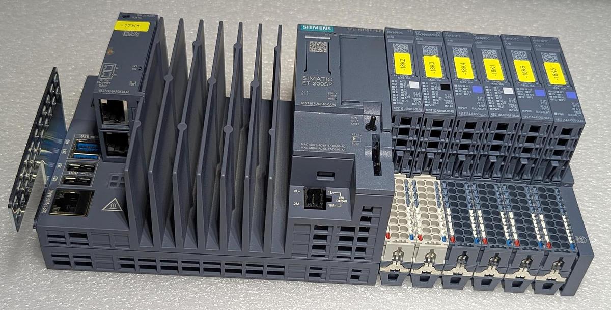 Used Siemens Simatic CPU 1515SP PC2 ET 200SP with Simatic S7 6ES7 134-6JD00-0CA1