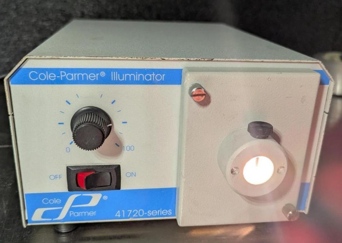 Used Cole-Parmer 41720 Series Fiber Optic Illuminator w/ Gooseneck Light