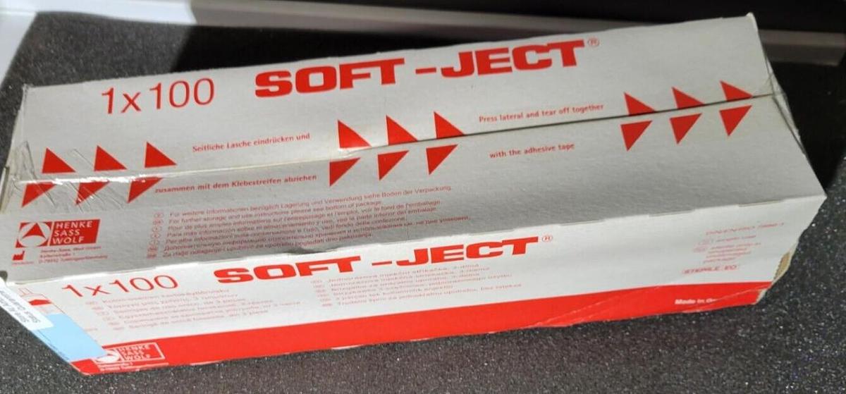 Used HENKE-Soft-JECT 3-Part Disposable Syringes 5ml, Air-Tite, 5050.X00V0, Luer Lock