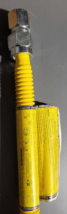 2 - Brasscraft CSSC25-18 5/8"FPT X 18" 3/4" Gas Appliance Connector
