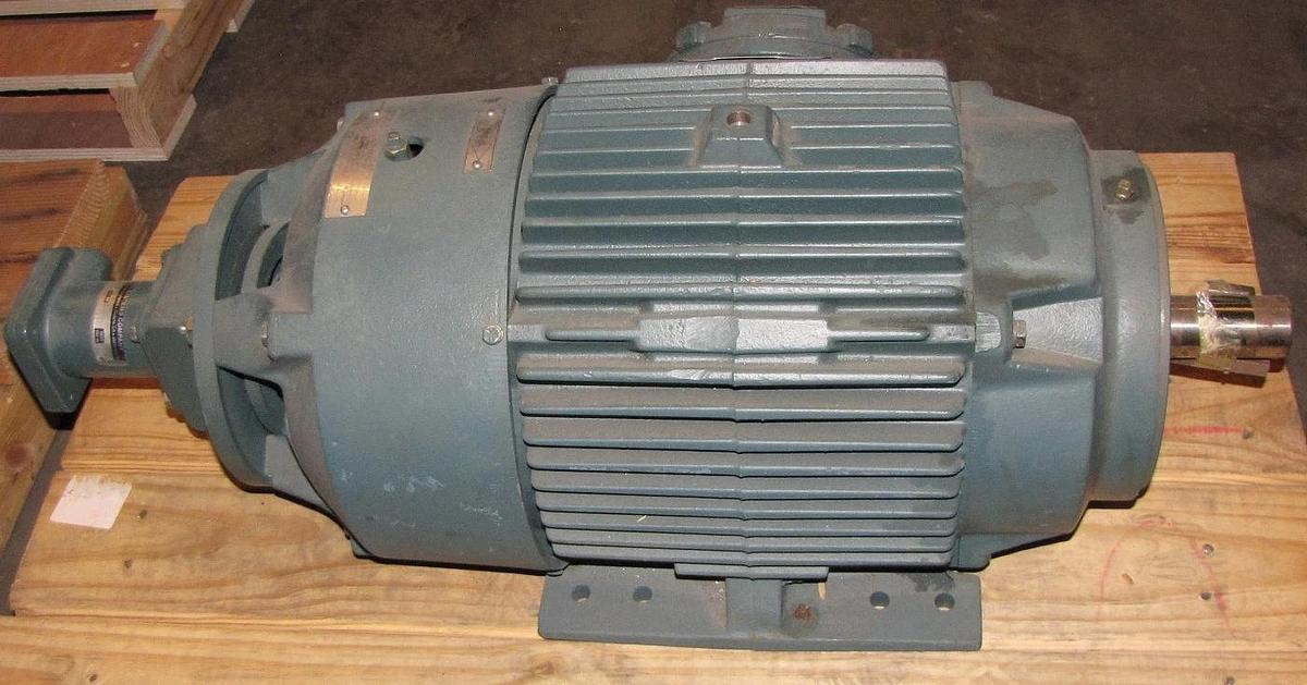 Reliance 5HP Electric  MOTOR 180 volt  Hazardous  1445 RPM, 50HZ  BEI Encoder