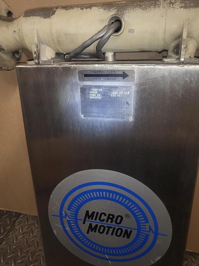 Used MICRO MOTION  FLOW METER 150S-SS MODEL D W/O TRANSMITTER