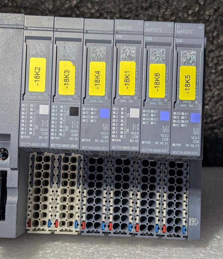Used Siemens Simatic CPU 1515SP PC2 ET 200SP with Simatic S7 6ES7 134-6JD00-0CA1