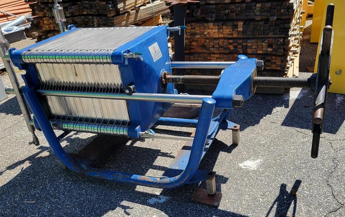 Used Carlson Manual Stainless Steel Plate and Frame filter press