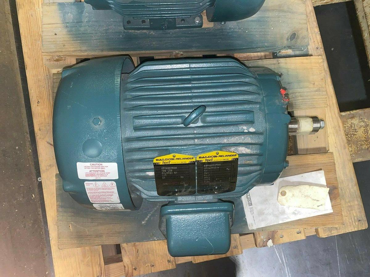Used 10 HP Baldor Super-E Severe Duty 841XL  ECP83771T-4 Electric Motor 3450 RPM