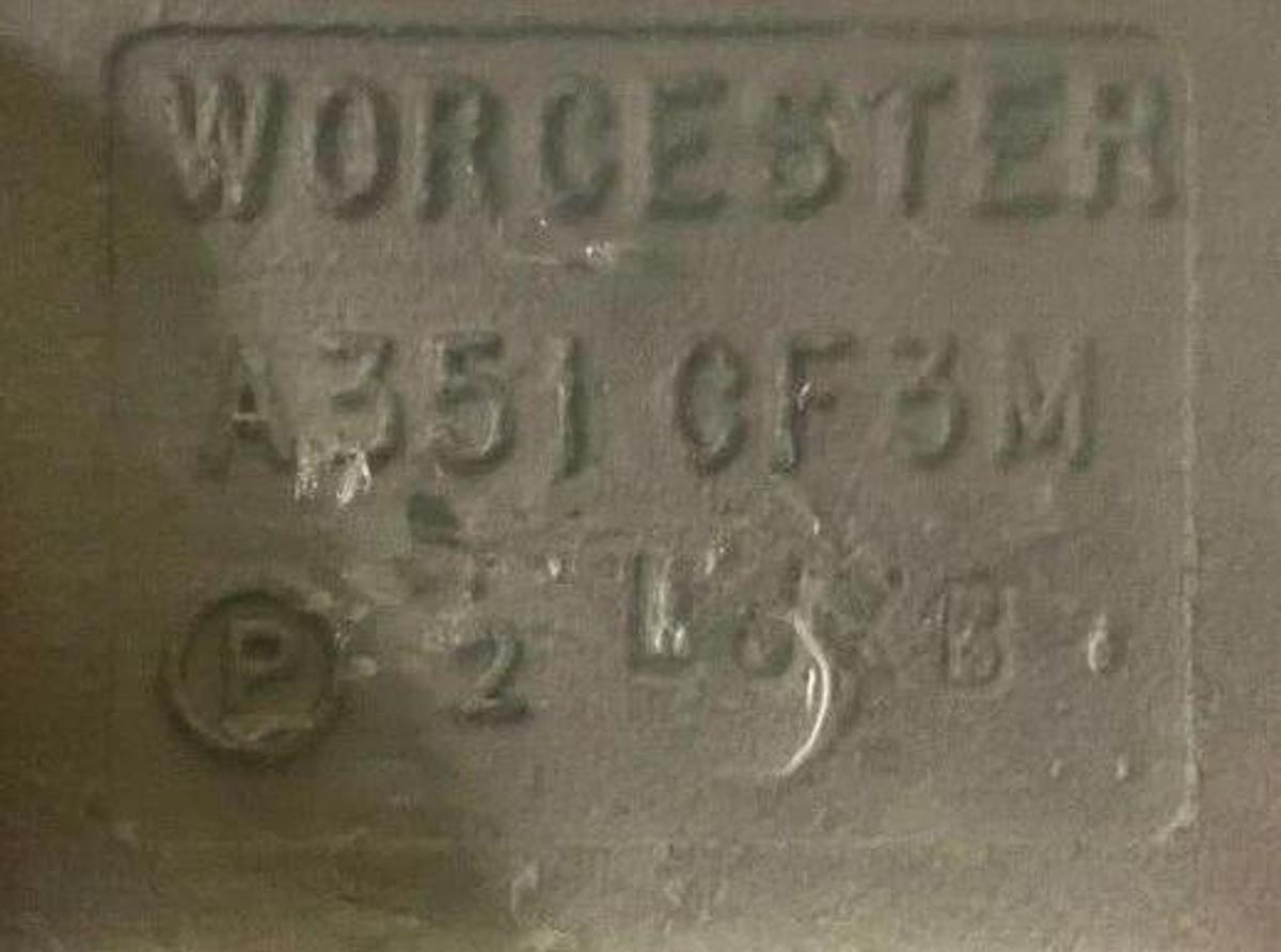 Used Flowserve Worcester Controls 1-1/2'' Ball Valve PWK4466RTXBO Butt weld 400F
