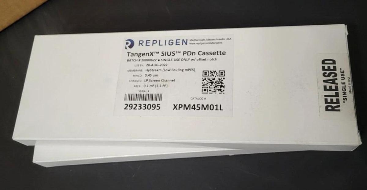REPLIGEN TangenX  Process Sius PDn TFF Single Use  0.45um Cassette XPM45M01L