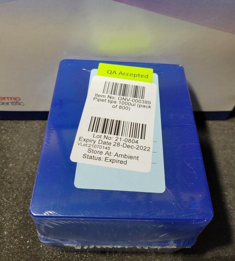 Thermo Scientific 2279-05 ART  Pipette Tips 1000 μL racked 800 pcs