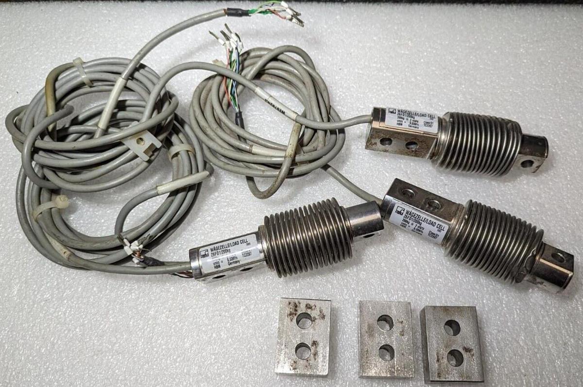 Used Lot of 3 HBM Z6FD1 /200kg WAGEZELLE Load Cells
