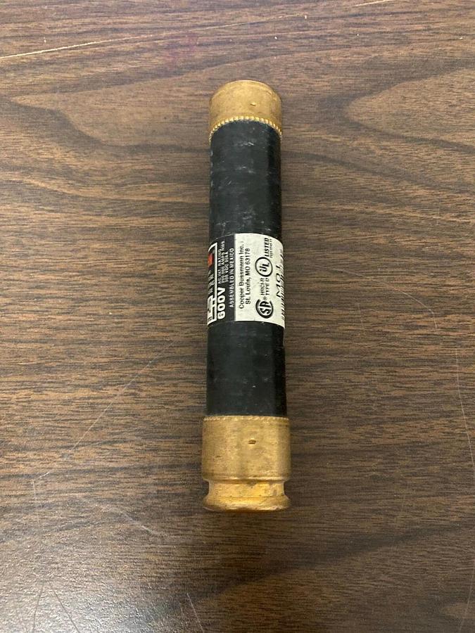 Used Fusetron Bussmann FRS-R-40 40 Amp 600V timey delay fuse