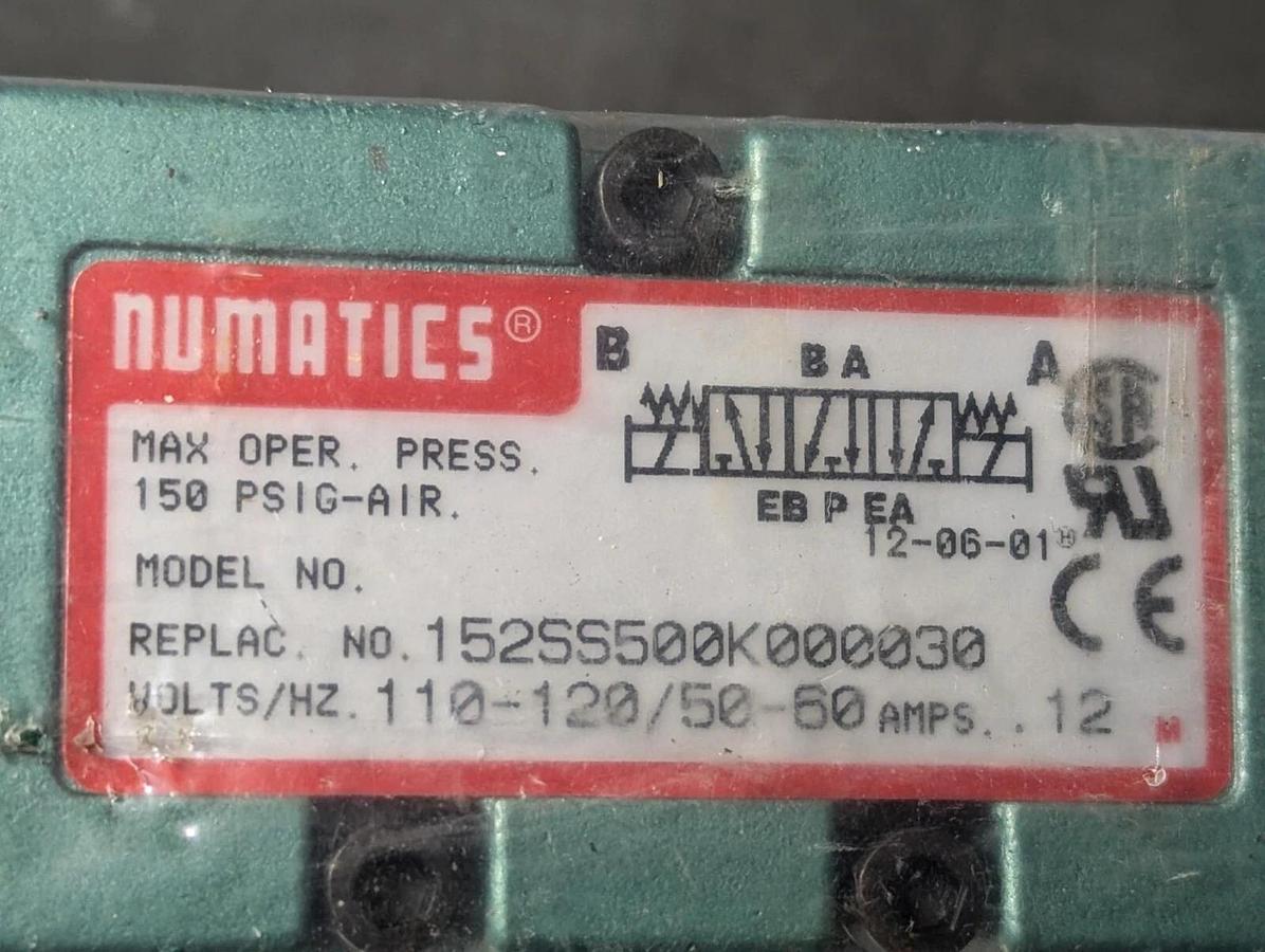 Numatics 152SS500K000030 Solenoid Valve