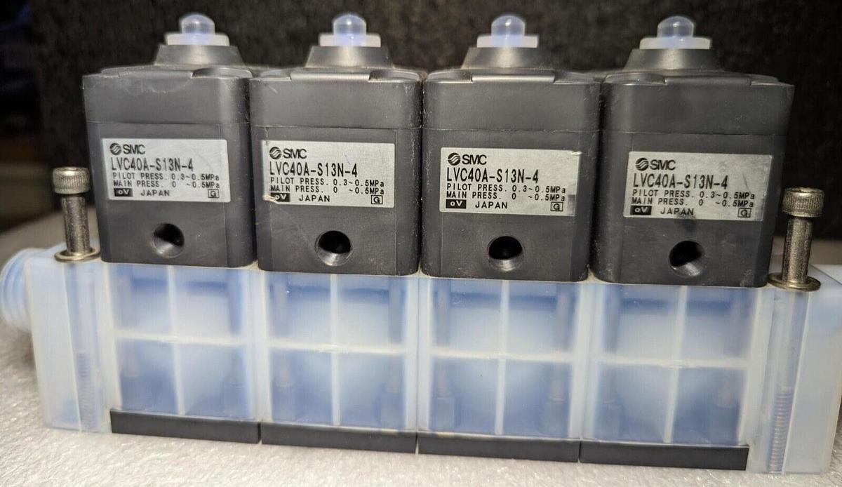 Used SMC LVC40A-S13-4 Valve Pneumatics  LLC4A-04-S13