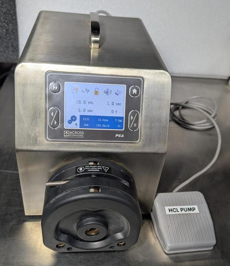 Used Across International P6A/K25  Peristaltic Pump with  Foot switch