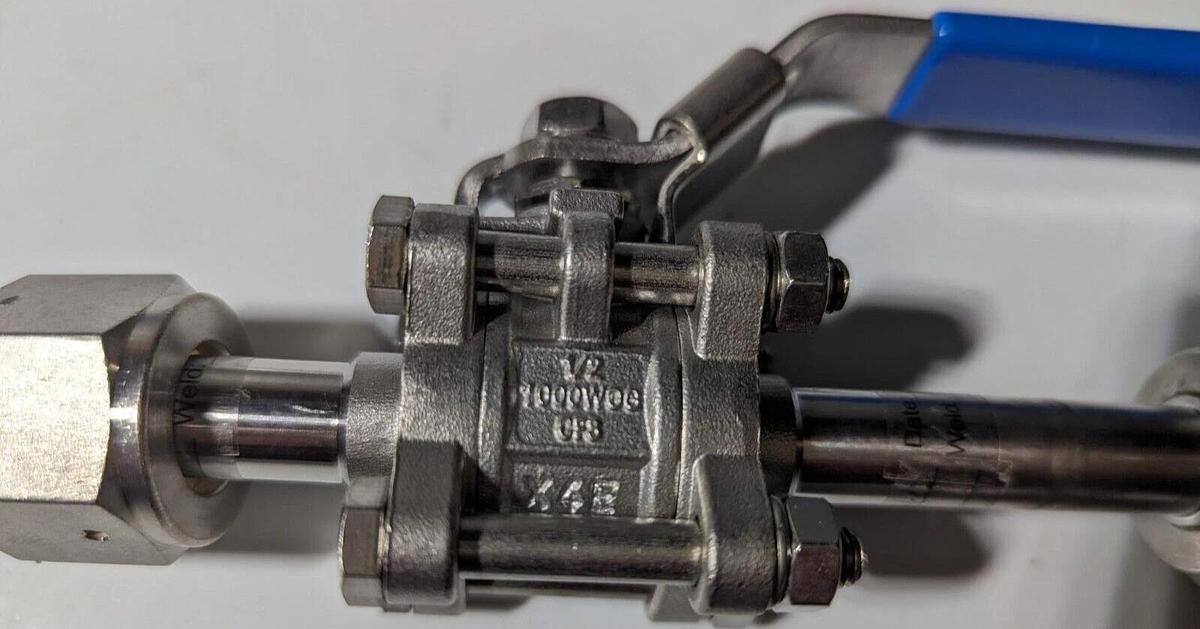 Evans Stainless Ball Valve 1000WOG  CF8 1/2 with VCR