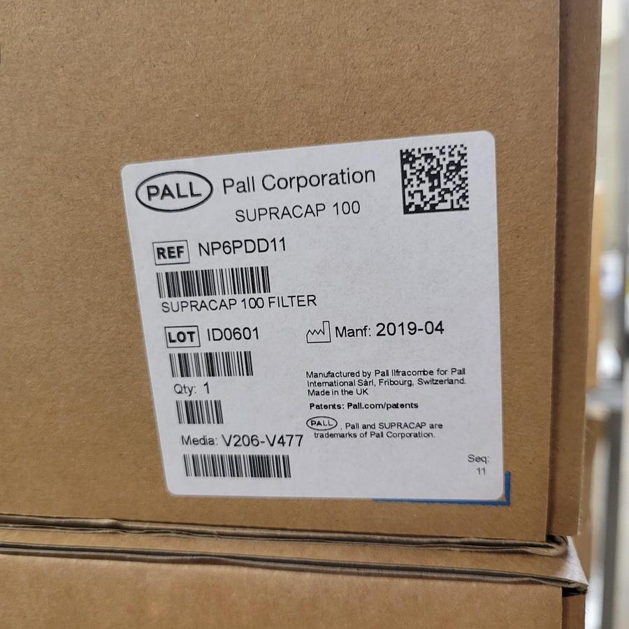 PALL NP6PDD11 Supracap 100, 10"   PDD1 media Filter   1½ in. sanitary flange