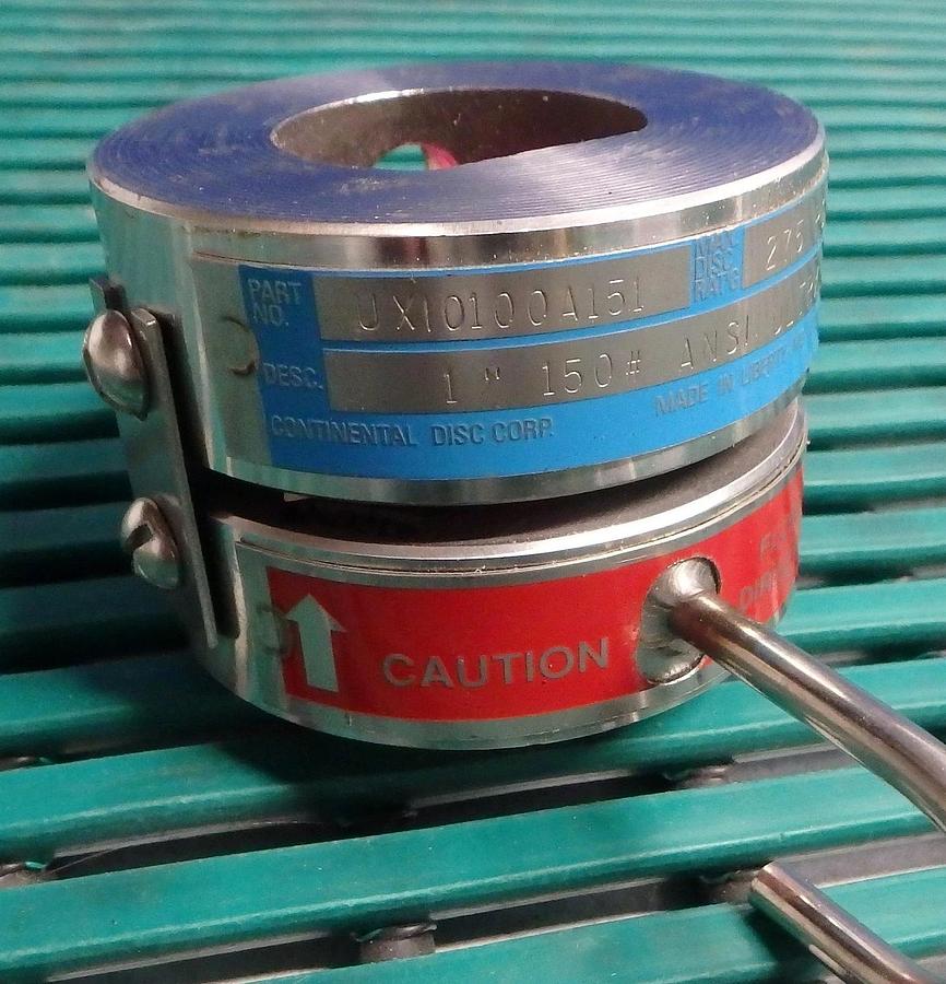 Continental Rupture Disc Holder 1" ULTRX 316/316  UXI0100A151  275 PSIG