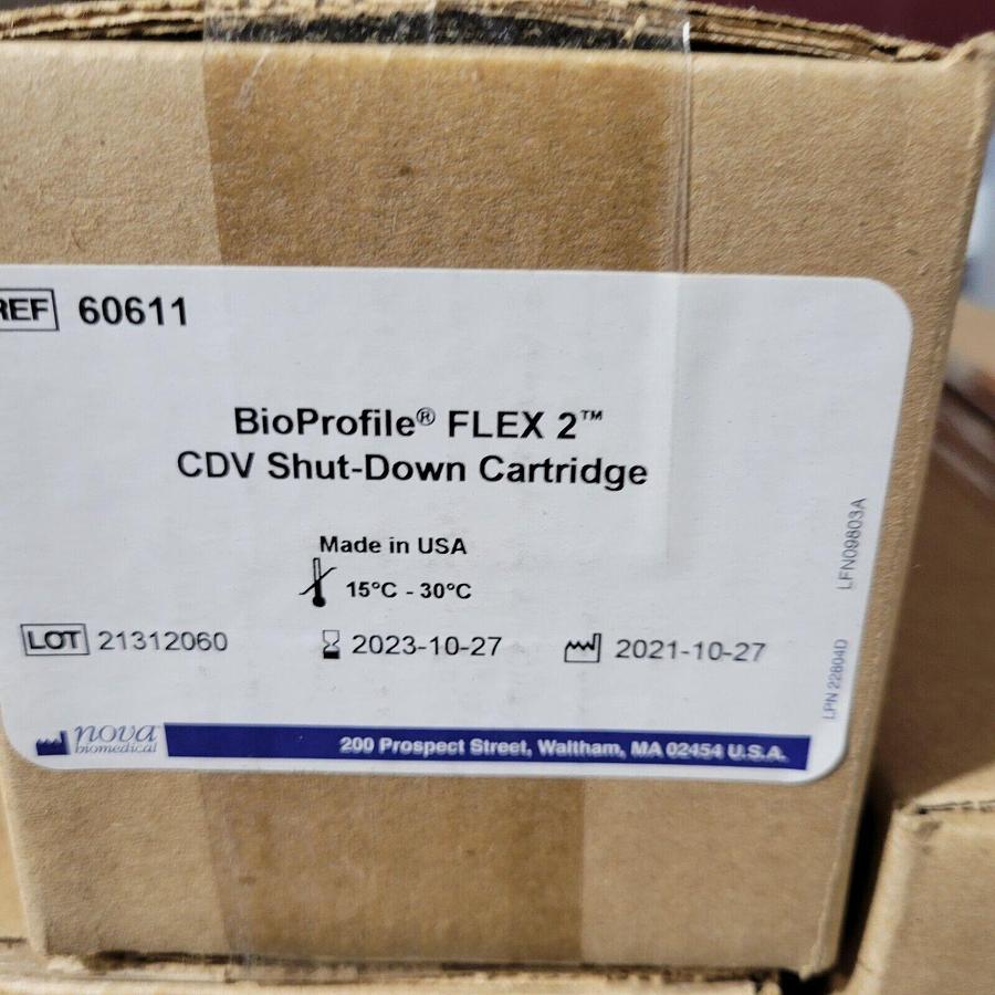 60611 Nova Biomedical BioProfile FLEX 2 CDV shut-down Cartridge