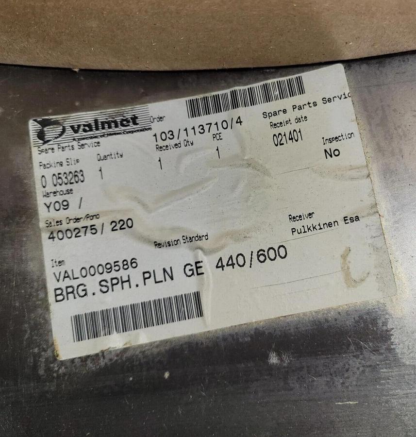 VALMET Bearing SKF #GE 400/600 Radial spherical plain bearing